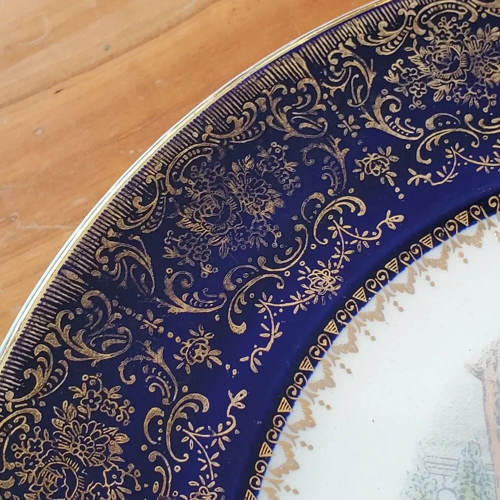 2x‎ Imperial Salem China 23 Karat Gold Victorian Ladies 10.75